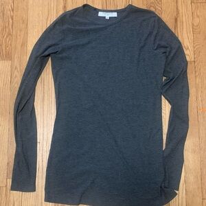 Current NYC size XL Charcoal Gray Long-Sleeve Crewneck ribbed Top